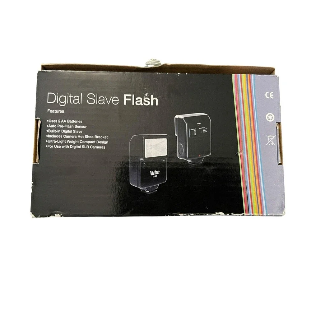 Vivitar Bounce Zoom Slave Flash Enhance Photo's Colors & Saturation New